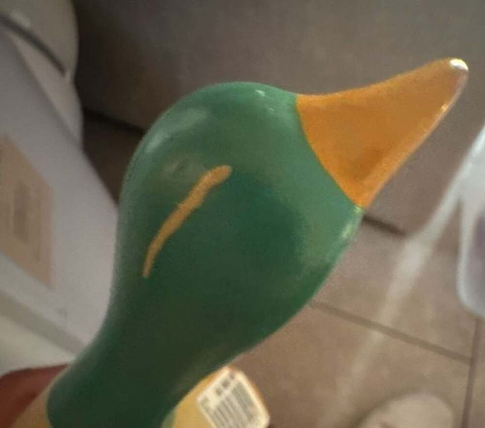 Vintage Hand Painted Mallard Duck Decoy Sculpture Figurine